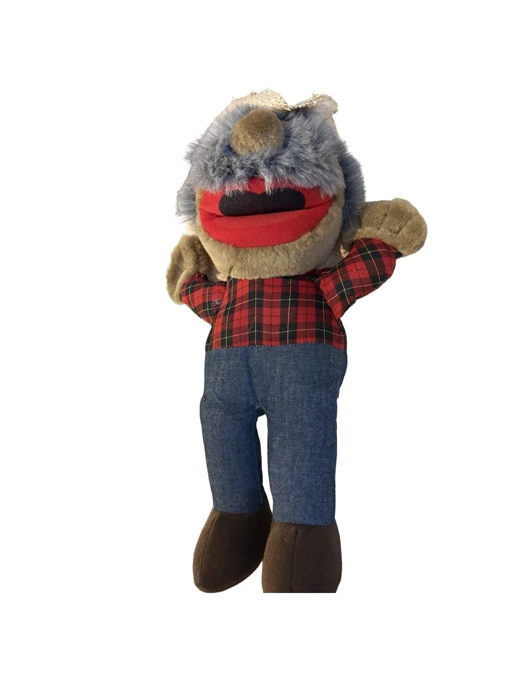 Hee Haw Shotgun Red Plush Doll in Straw Cowboy Hat 13” Animal Fair
